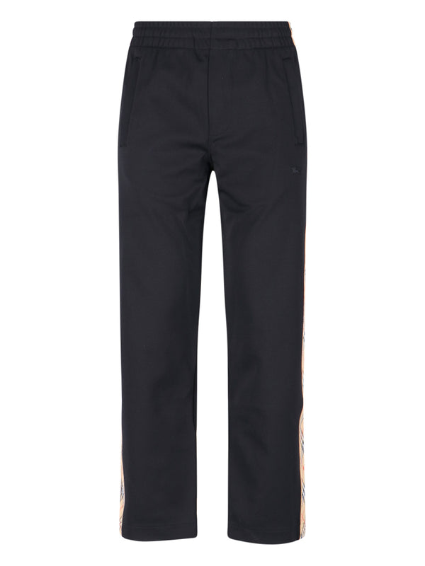 Burberry 54% Polyester trousers in black