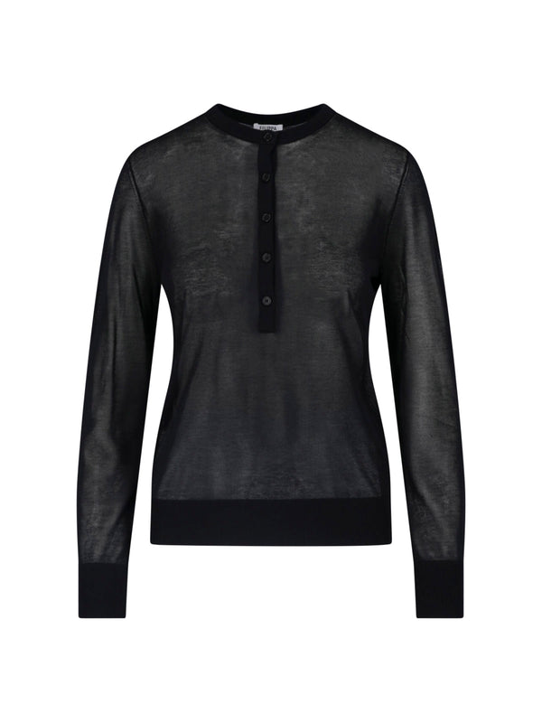 Filippa K Linen blend sweater in black