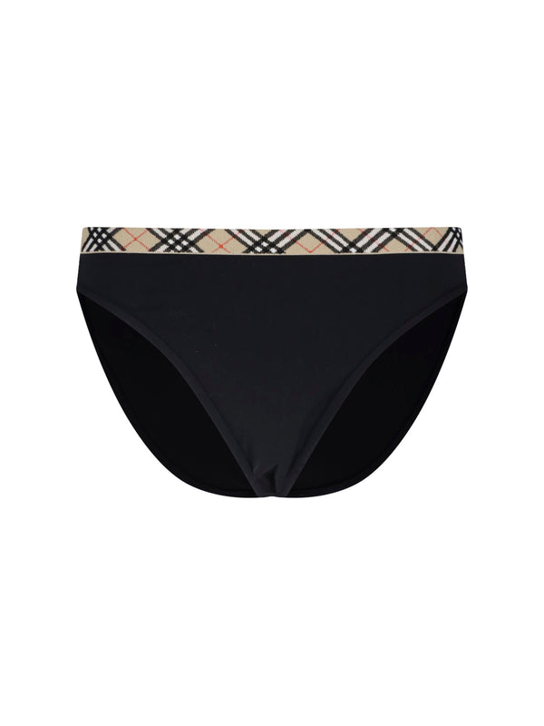 Burberry 84% Polyamide swimwear briefs in black