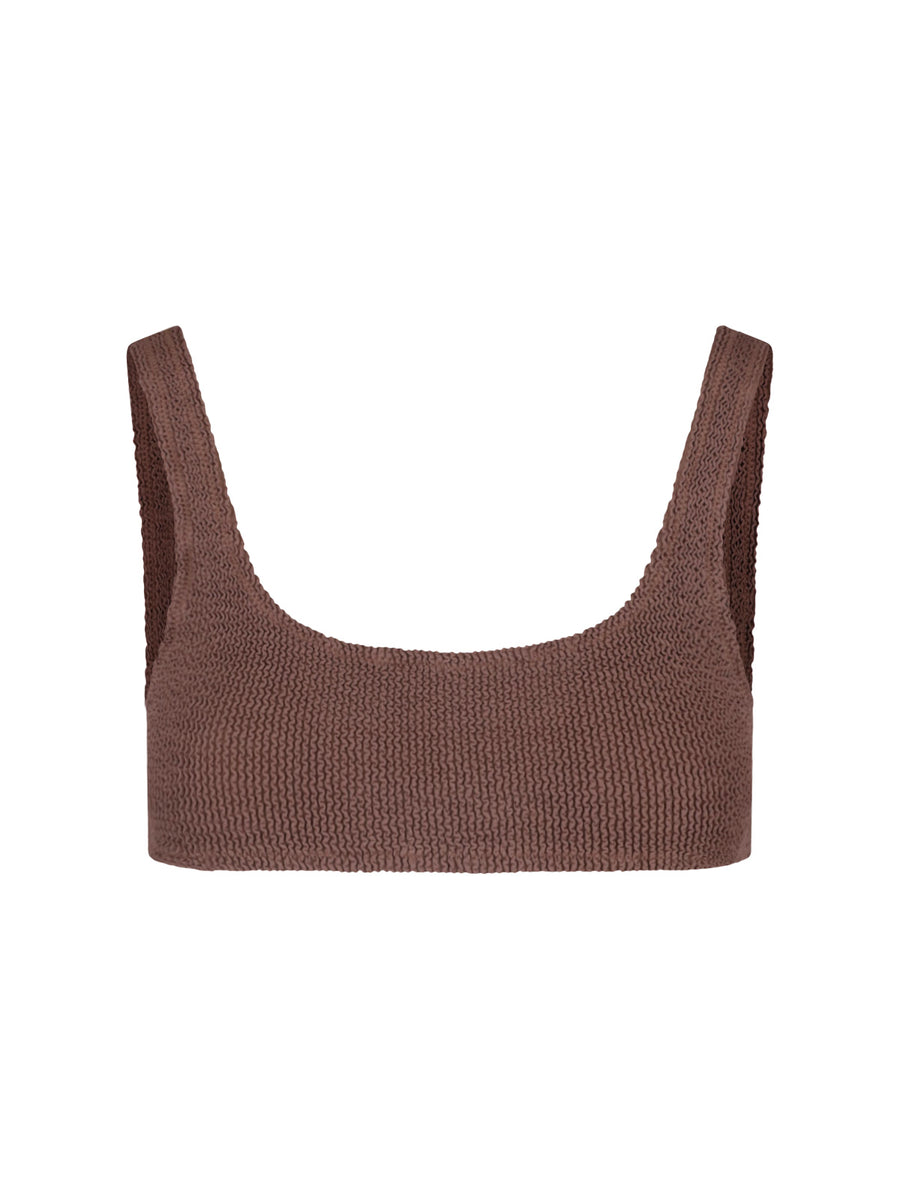 Mc2 Saint Barth 90% Polyamide bikini top in brown