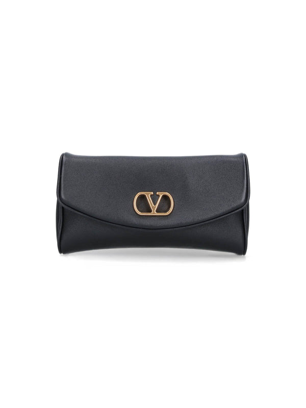 Valentino Garavani Leather clutch in black