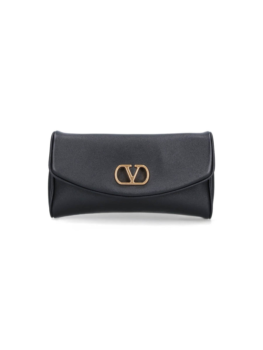 Valentino Garavani Leather clutch in black