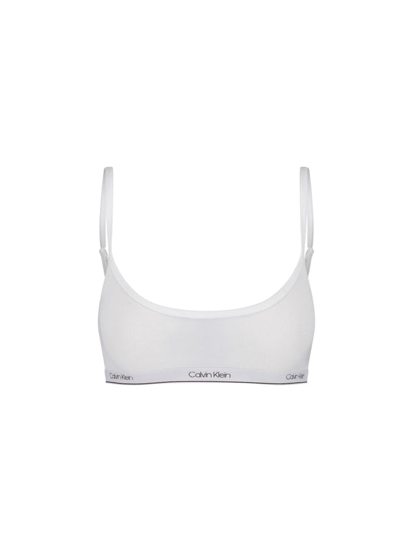 Calvin Klein 67% Cotton bralette in white