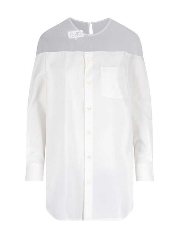 MM6 Maison Margiela 100% Cotton shirt in white