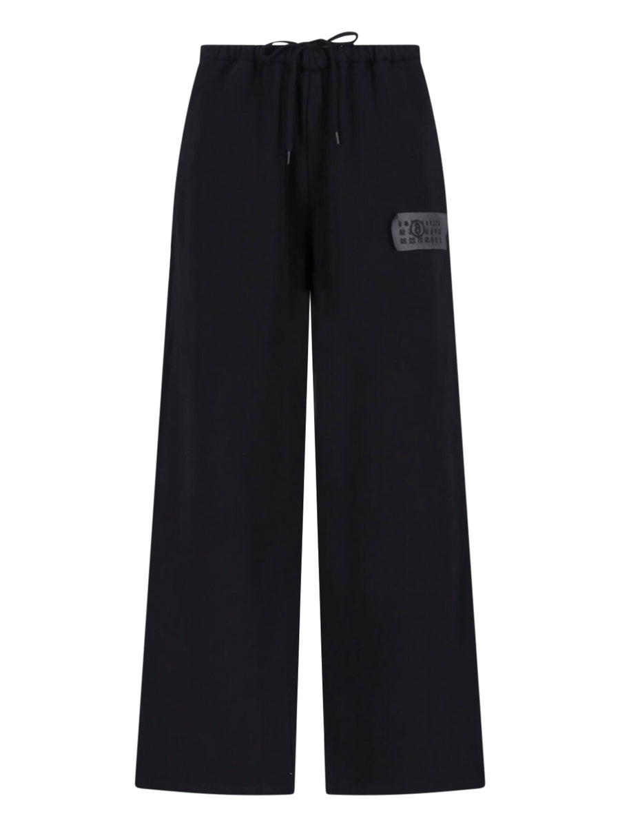 MM6 Maison Margiela 100% Cotton trousers in black