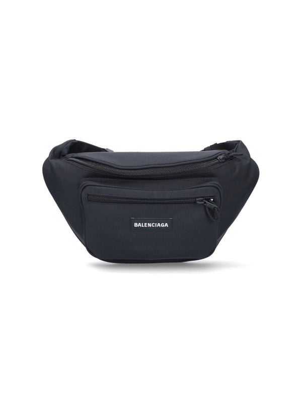 Balenciaga 95% Polyamide belt bag in black