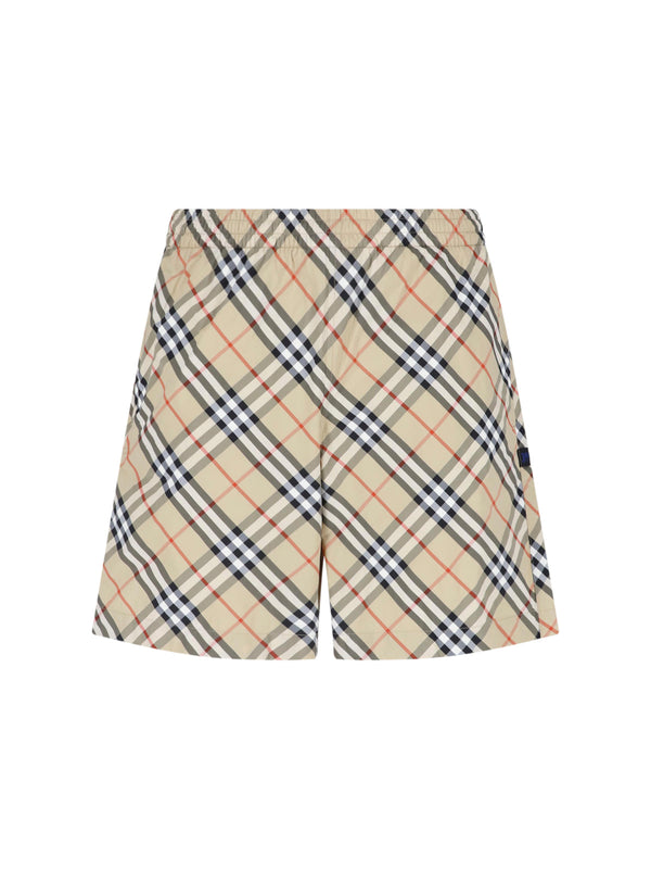 Burberry 100% polyamide swim shorts in beige