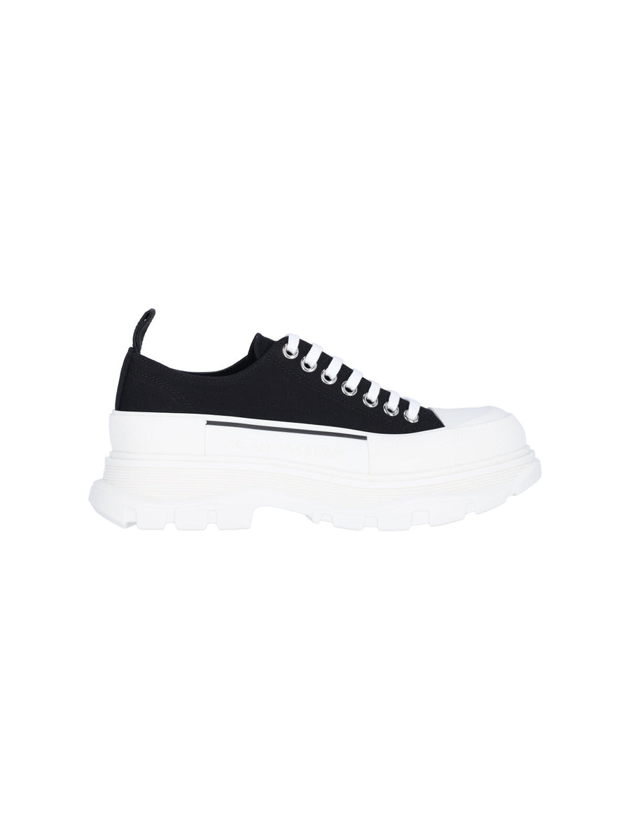 Alexander McQueen 100% Cotton sneaker in black