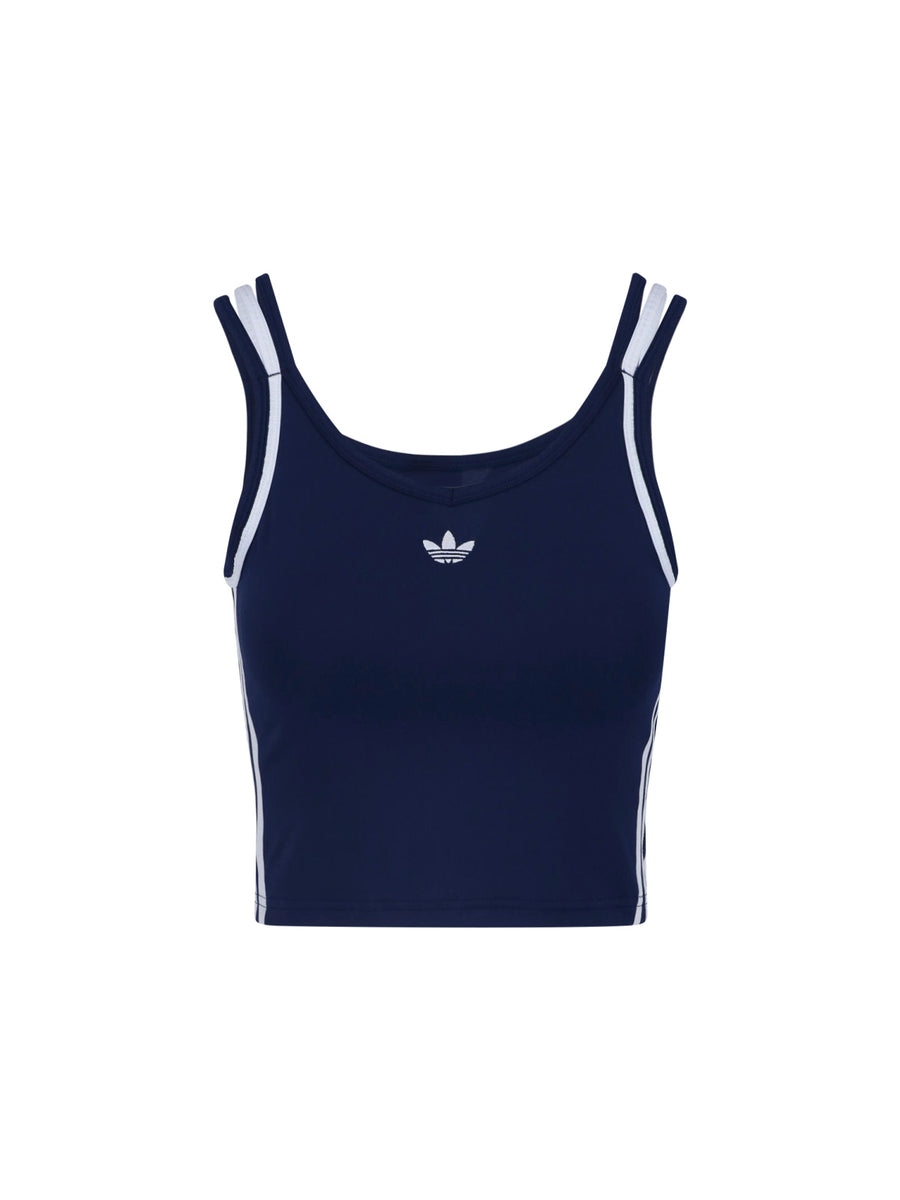Adidas 88% Recycled Polyester tank top in navy