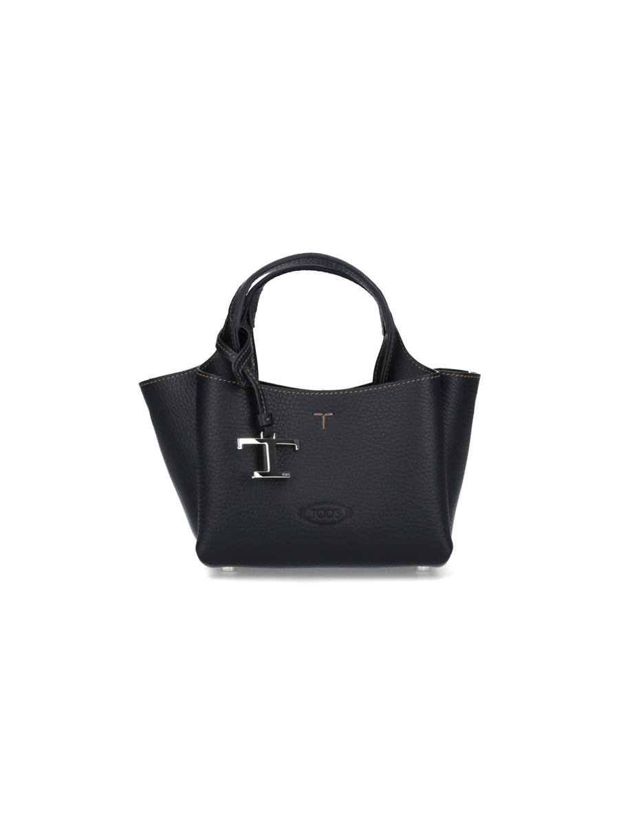 Tod's 100% Calf Leather top handle bag in black
