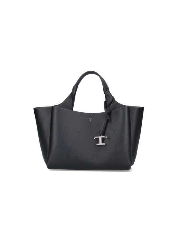 Tod's 100% Calf Leather tote bag in black