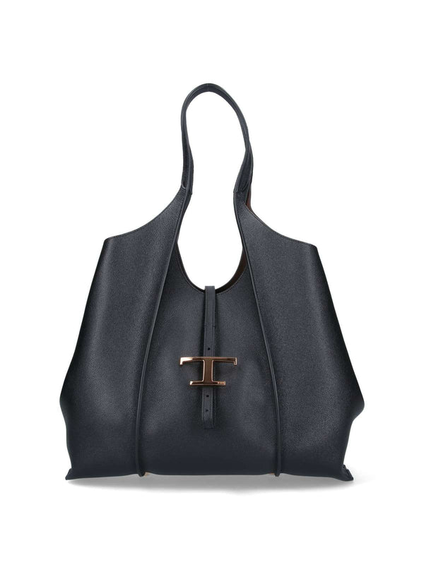 Tod's 100% Calf Leather shoulder bag in black