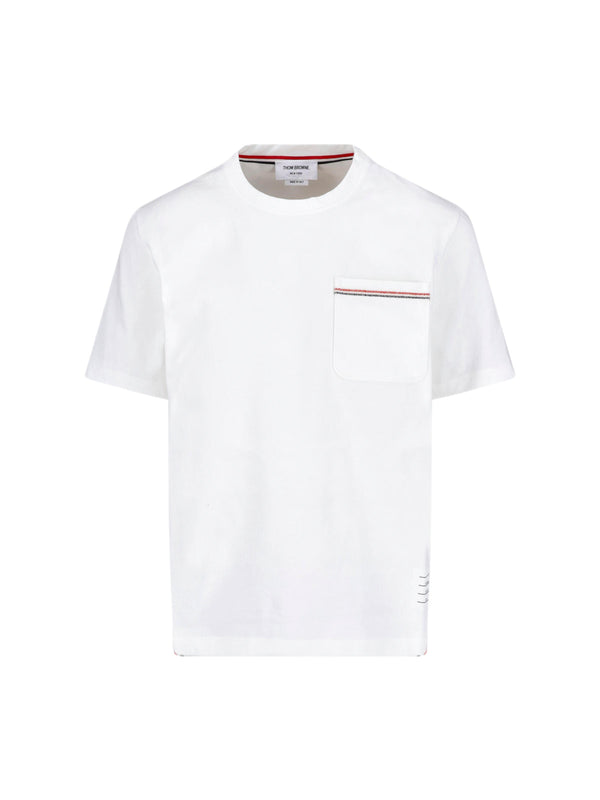 Thom Browne 100% Cotton t-shirt in white