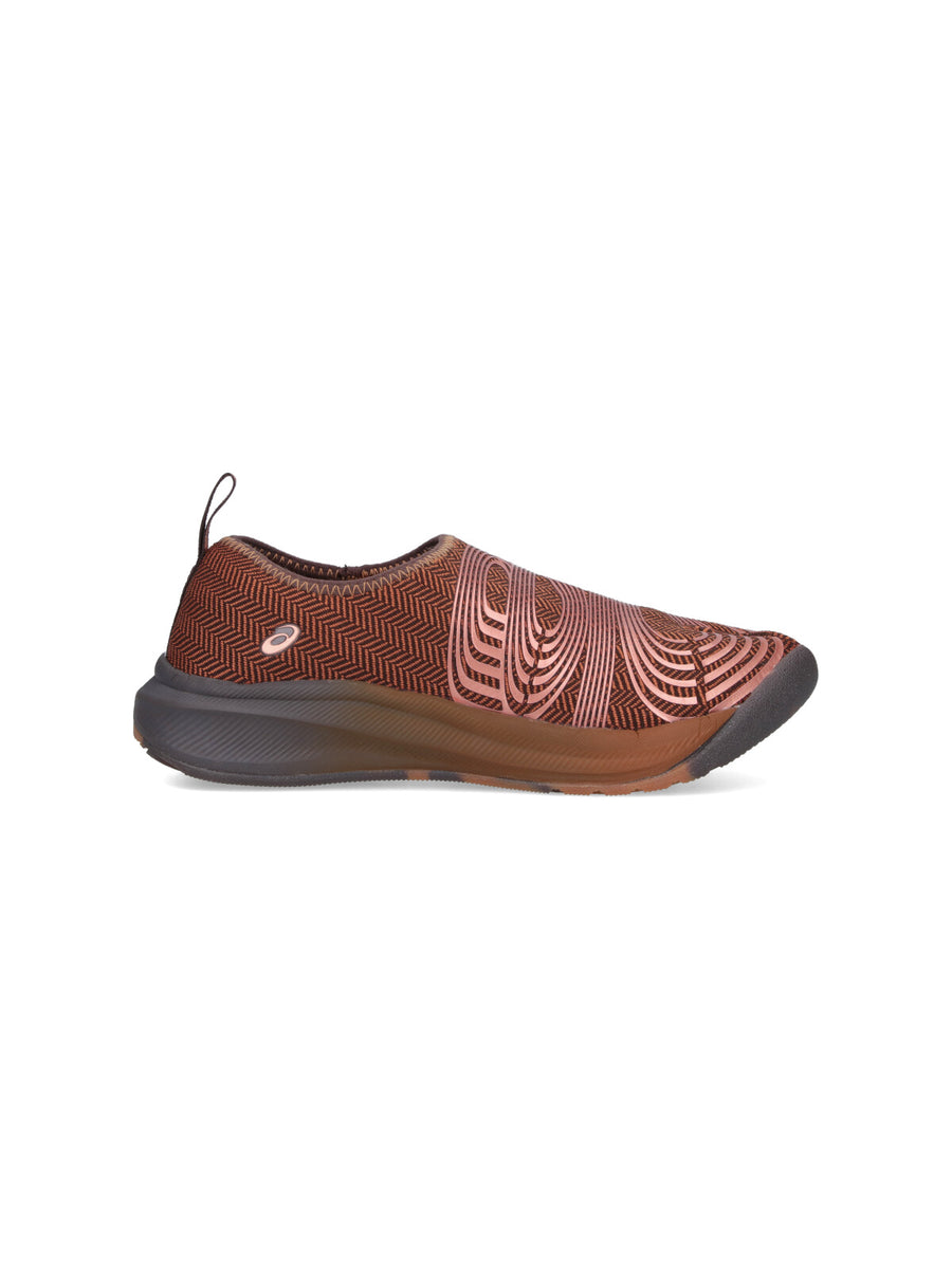 Asics Mesh sneaker in brown