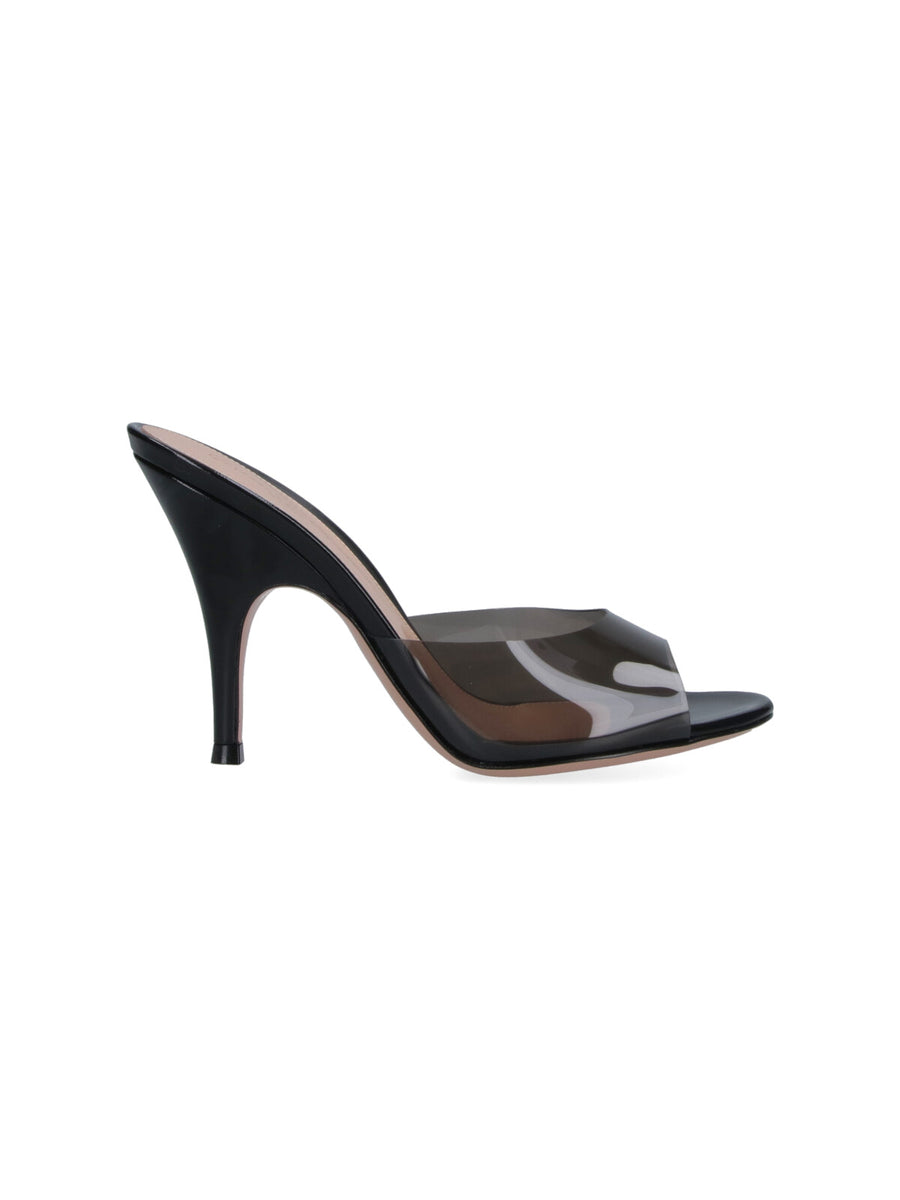 Gianvito Rossi Upper: 100% Thermoplastic Polyurethane mule in black