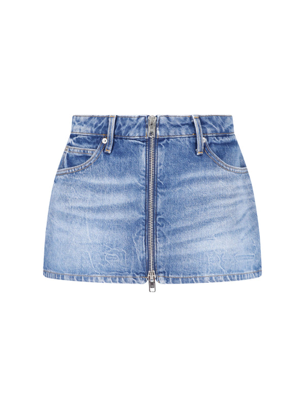 Alexander Wang 100% Cotton denim shorts in blue