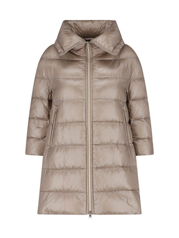 Herno 100% Polyamide down jacket in taupe