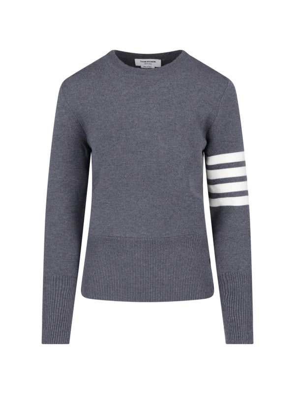 Thom Browne 100% Virgin Wool sweater in gray