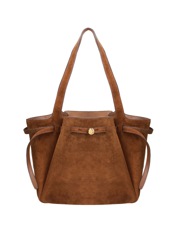 Tory Burch 100% Bovine Suede shoulder bag in brown