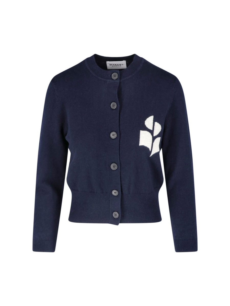 Marant Etoile 70% Cotton cardigan in navy