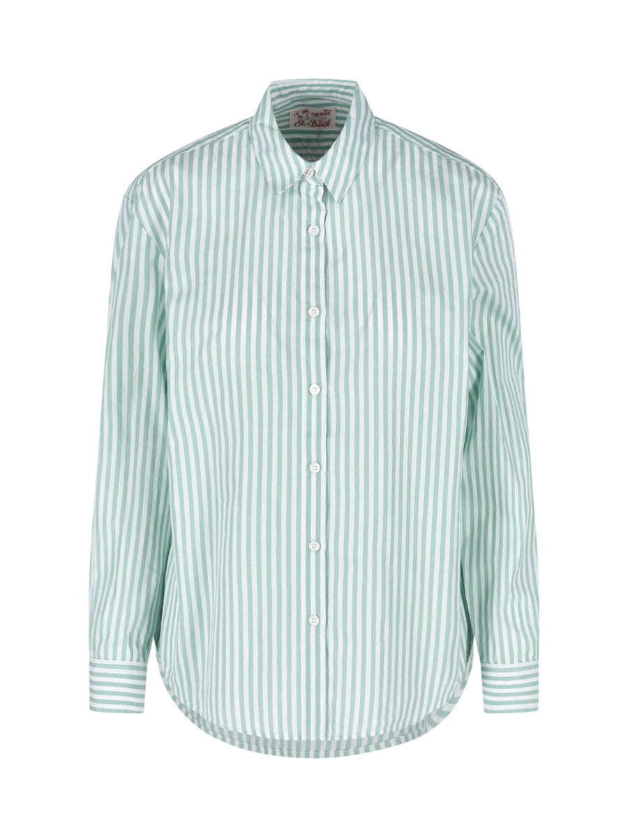 Mc2 Saint Barth 100% Cotton shirt in green