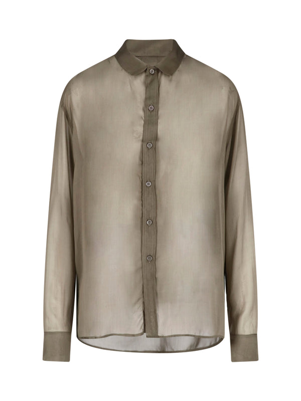 Paloma Wool 100% Silk shirt in green