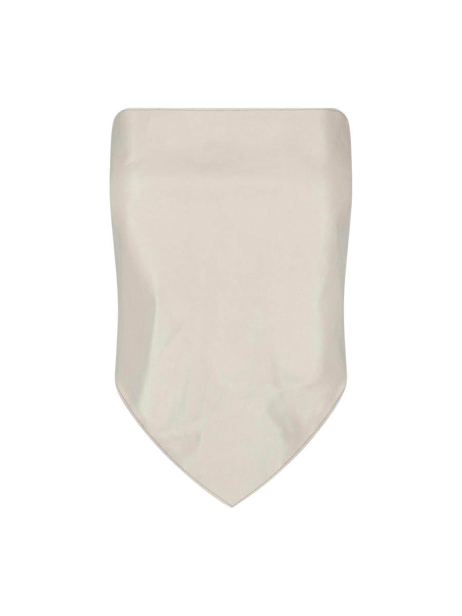 Paloma Wool 100% Leather bodysuit in white