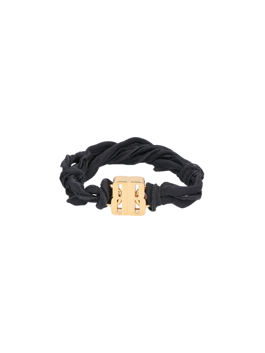 Balenciaga Tznag Fabric belt in black