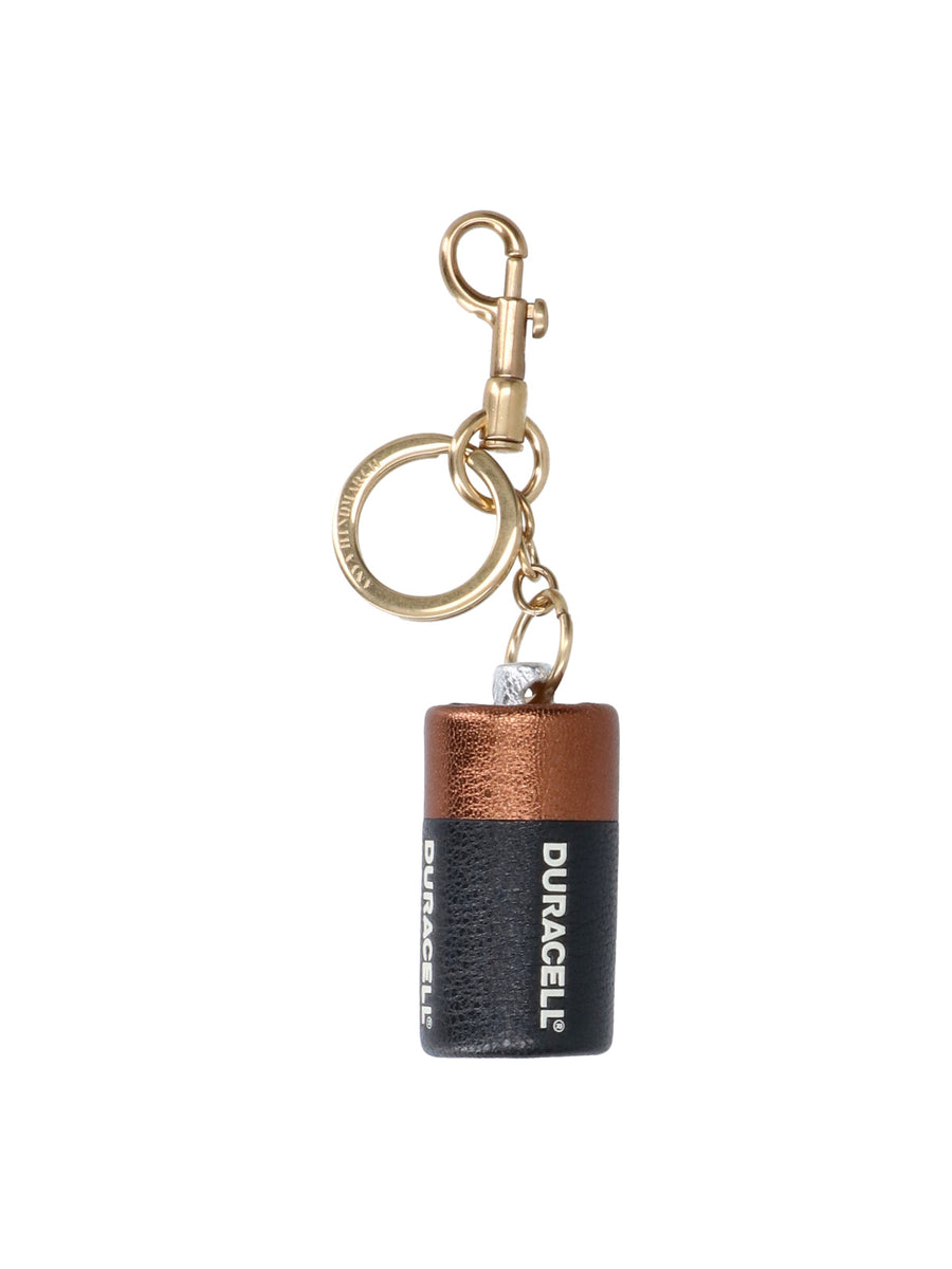 Anya Hindmarch 100% goat leather key case in black