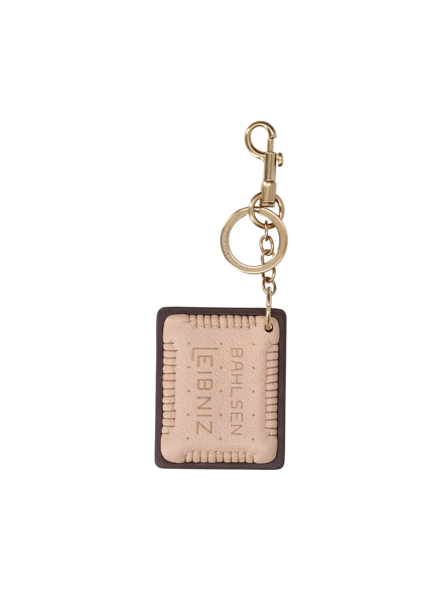 Anya Hindmarch 100% goat leather key case in brown