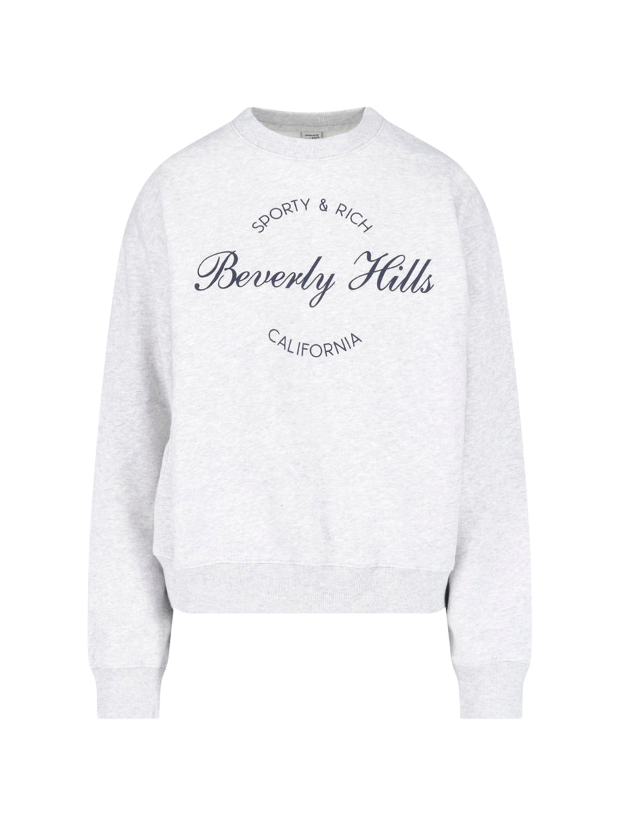 Sporty & Rich Fleece sweatshirt in gray