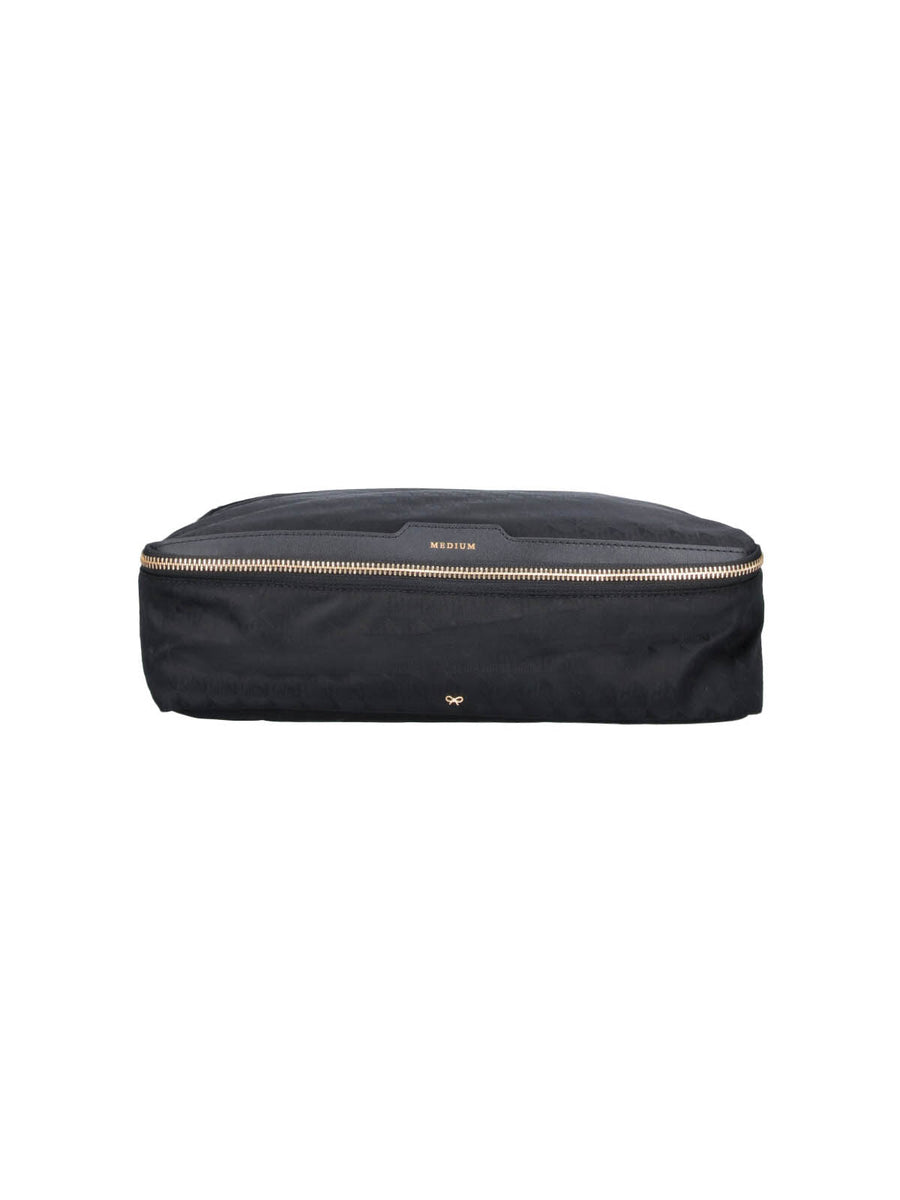 Anya Hindmarch 100% Recycled Nylon clutch in black
