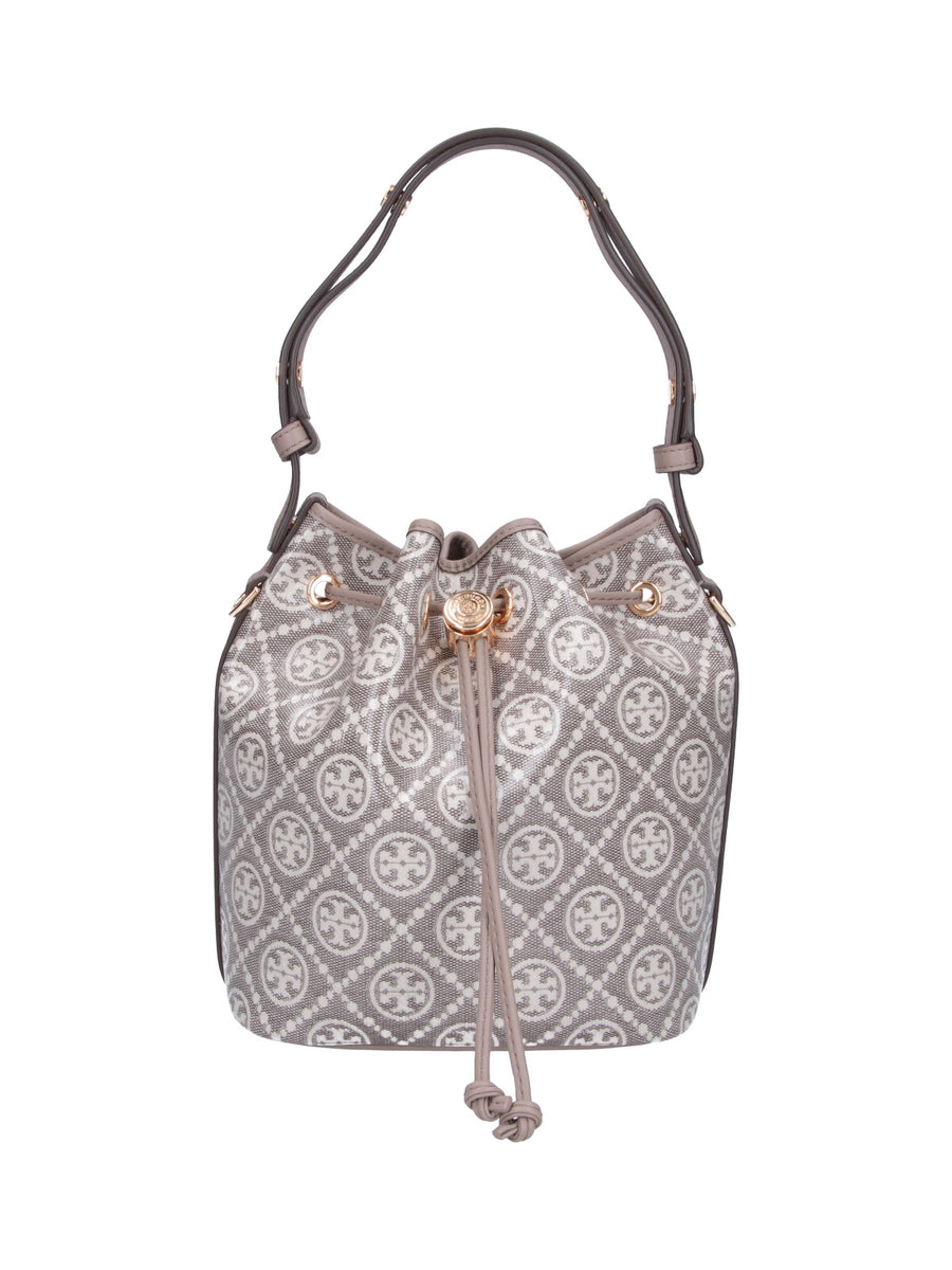 Tory Burch 100% Cotton bucket bag in gray