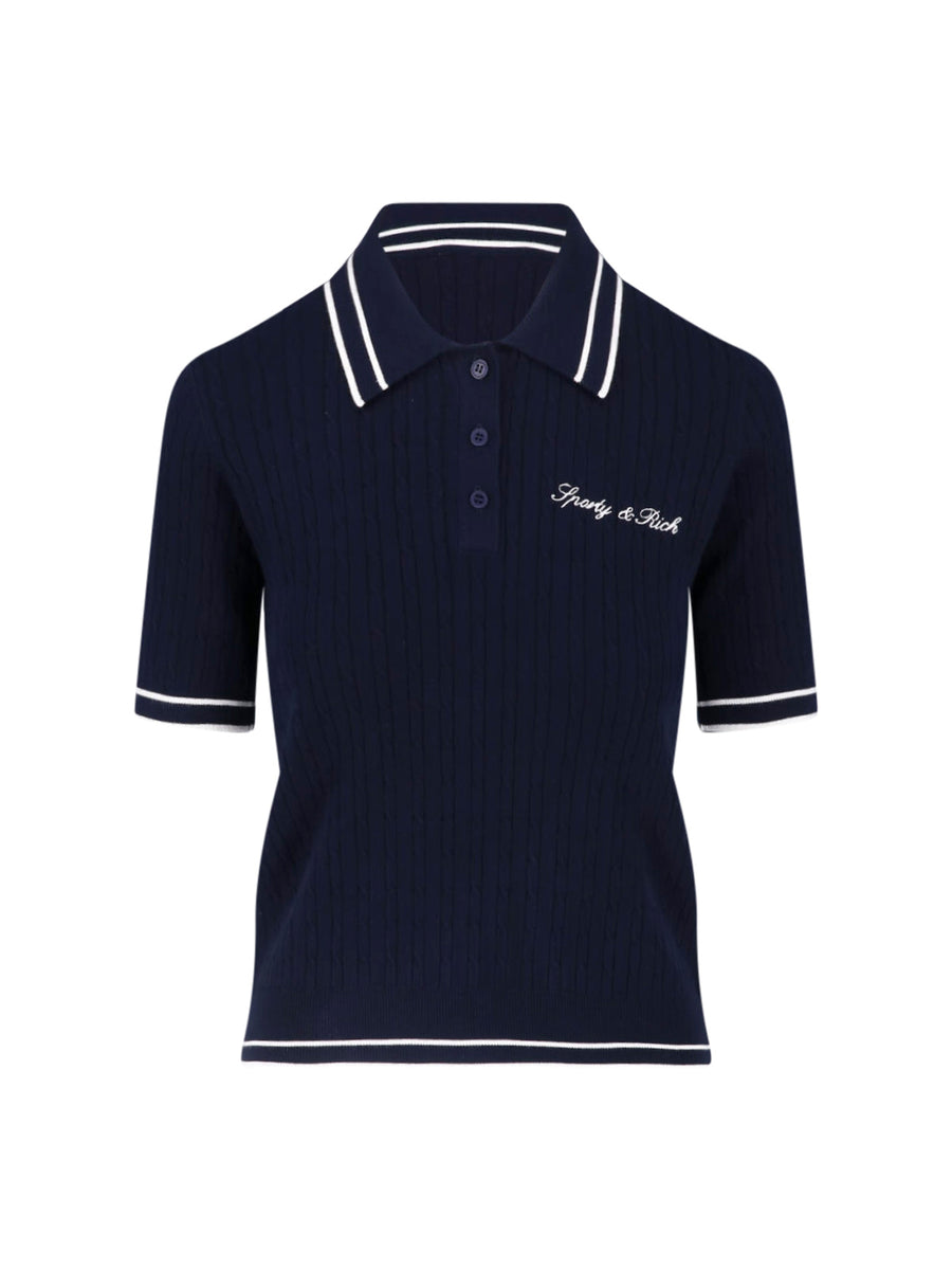 Sporty & Rich polo in navy