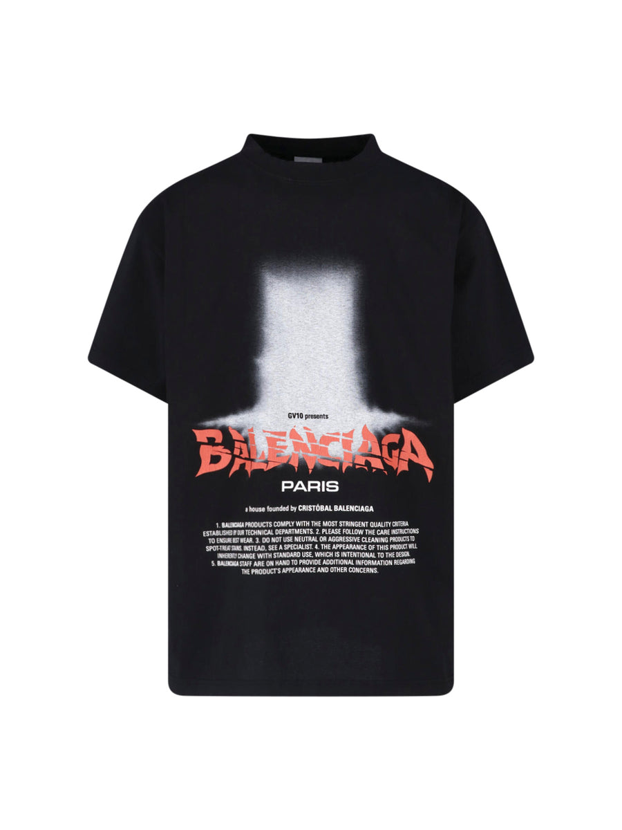 Balenciaga Tuvo 100% Cotton t-shirt in black