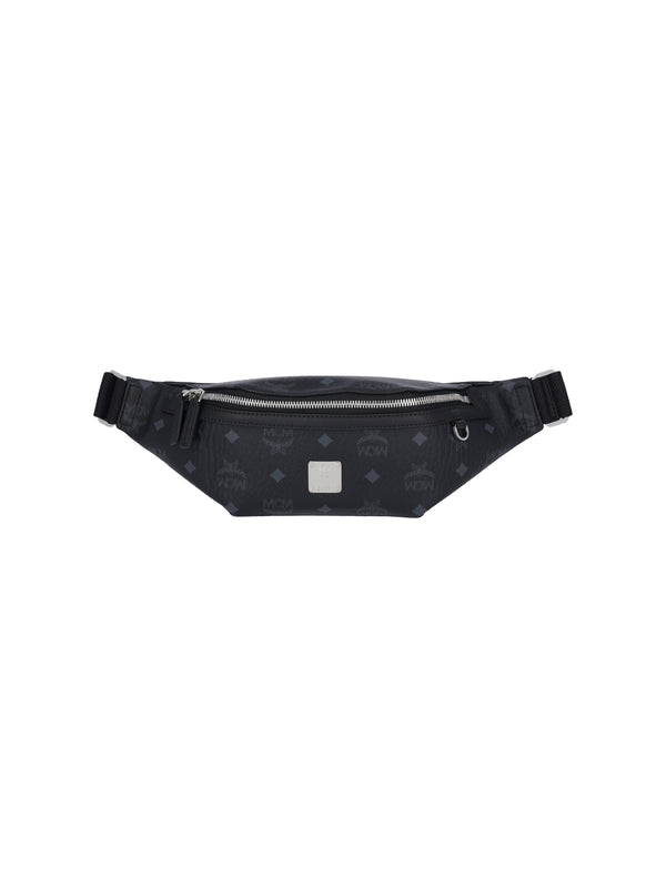MCM 63% Polyurethane belt bag in black