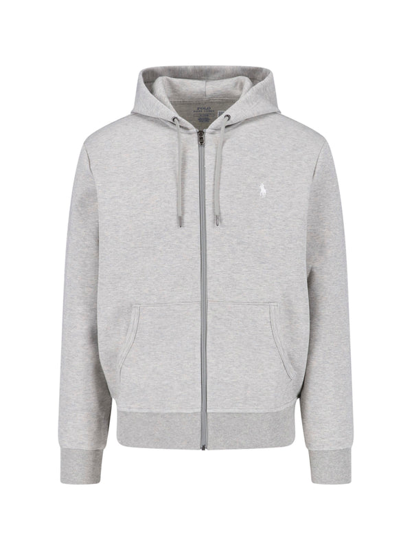Polo Ralph Lauren 66% Cotton zip hoodie in gray