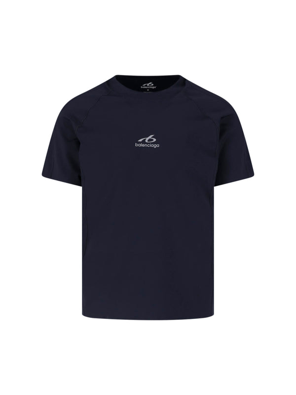 Balenciaga Tuvn 96% Polyamide t-shirt in navy