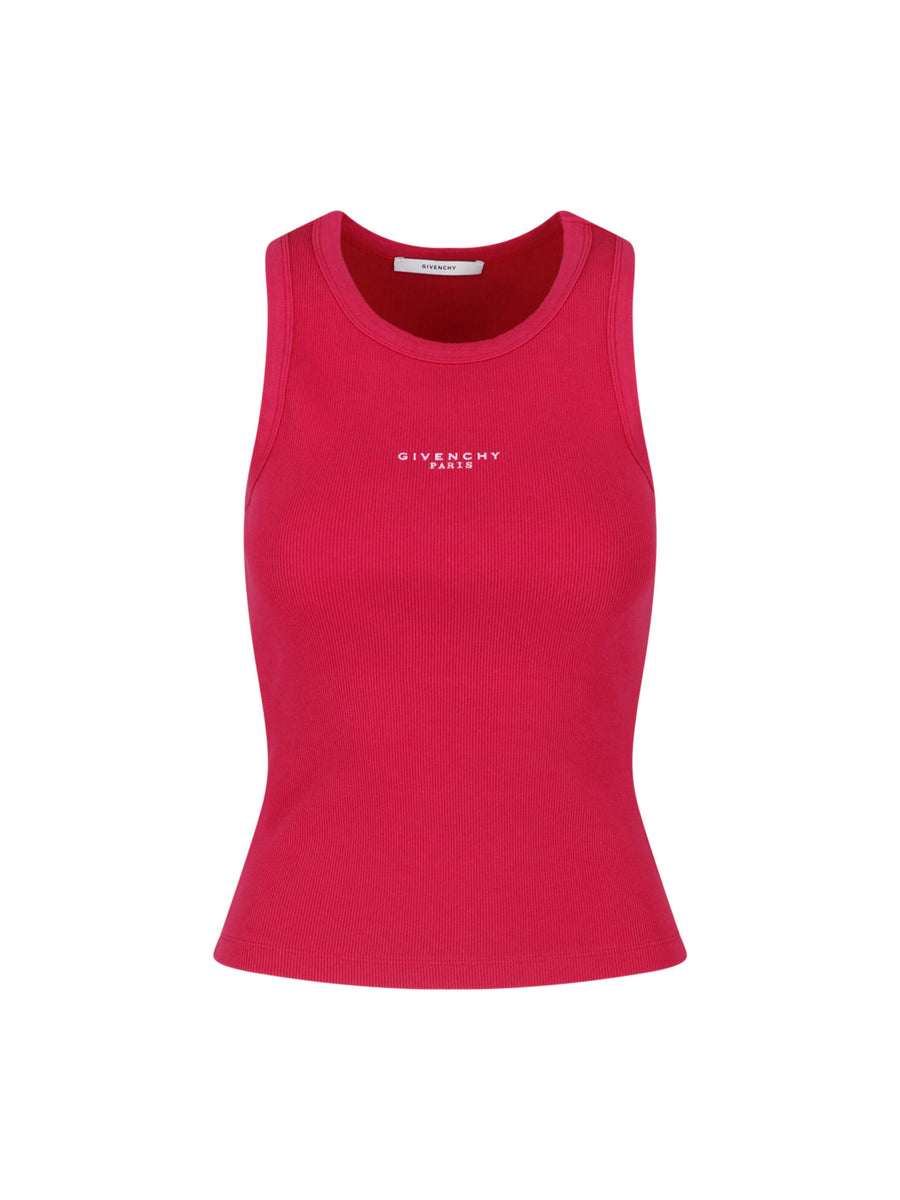 Givenchy 98% Cotton tank top in pink
