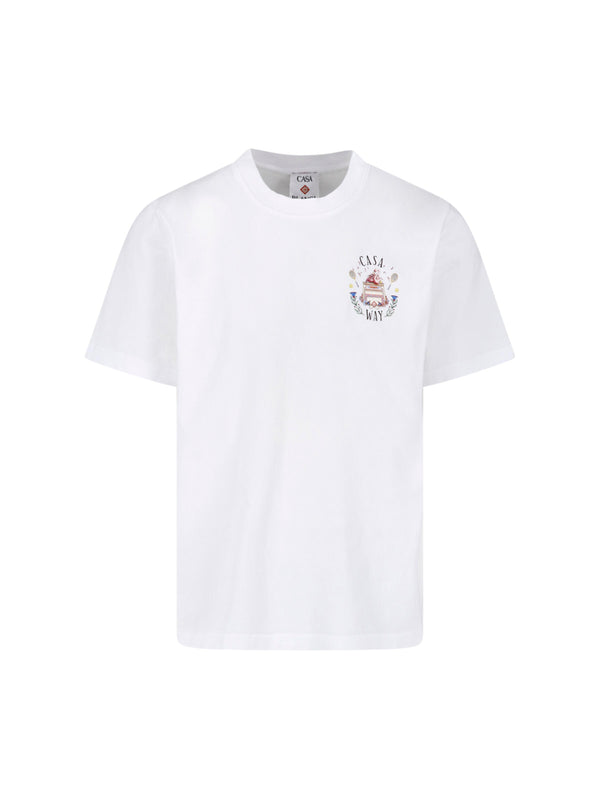 Casablanca 100% Organic Cotton t-shirt in white