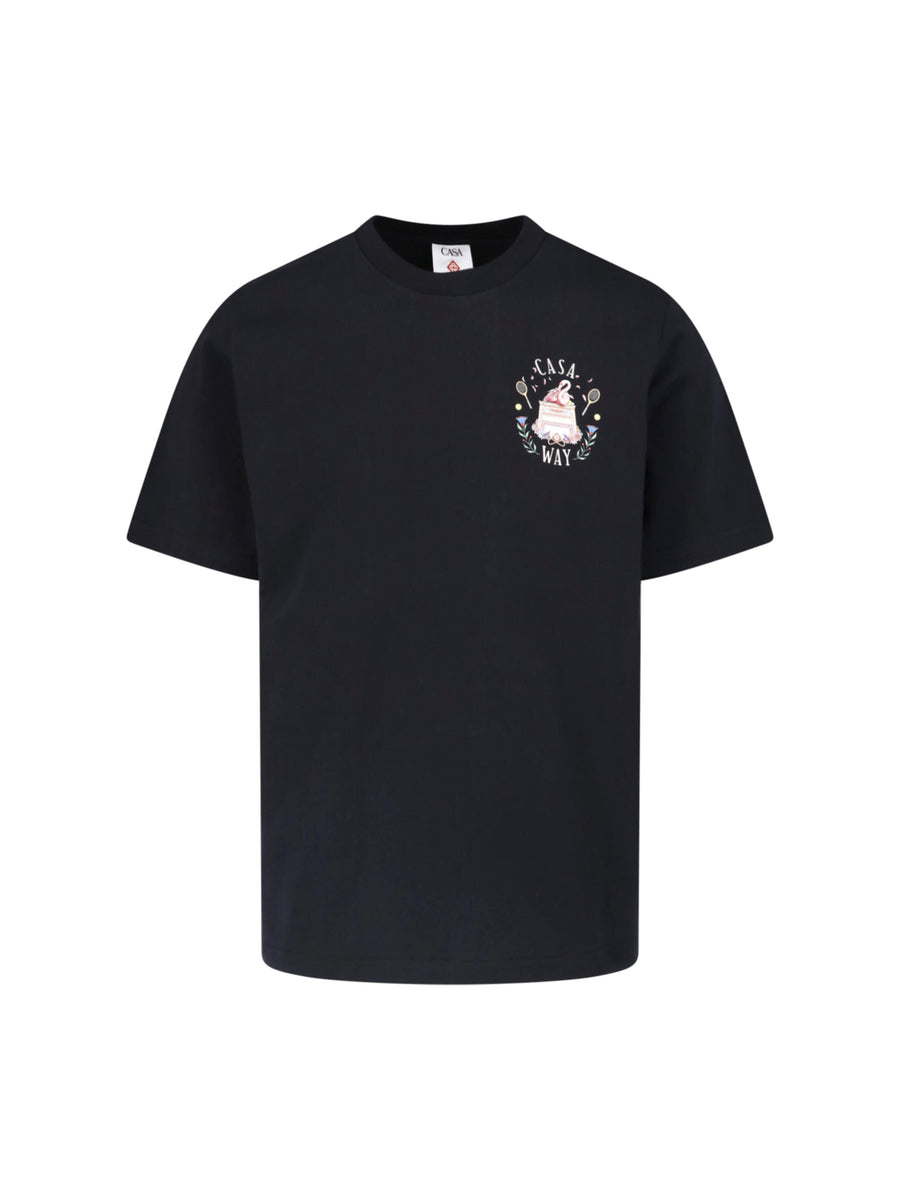 Casablanca 100% Organic Cotton t-shirt in black