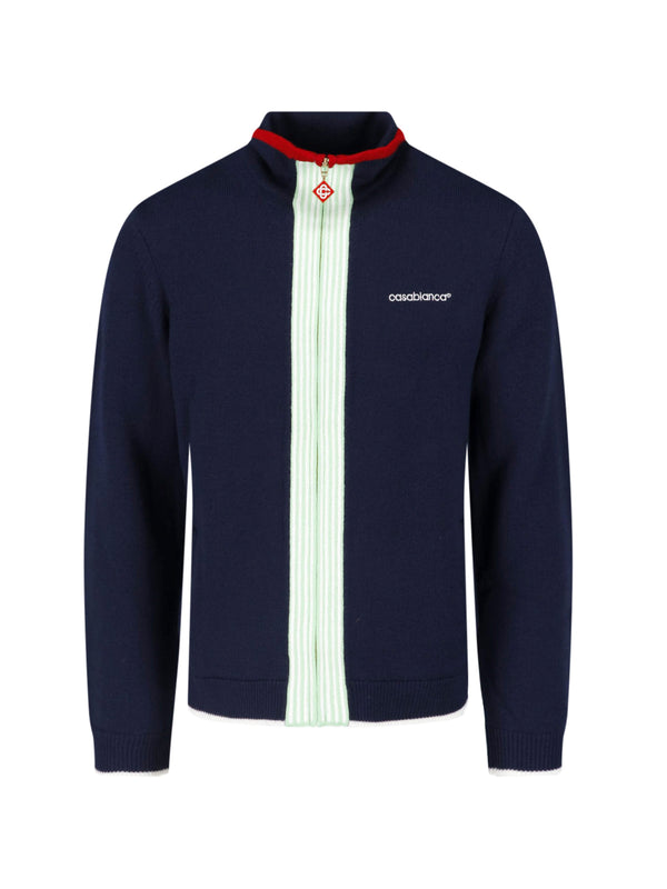 Casablanca 100% Wool sweater in navy