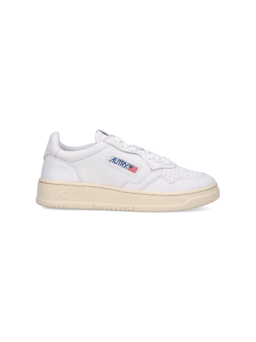 Autry Upper: 100% Goat Leather sneaker in white