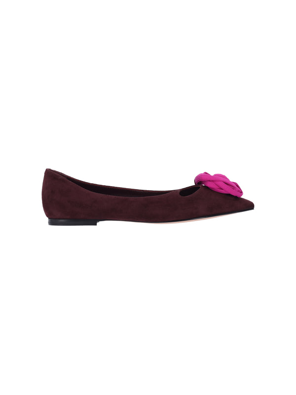 Roger Vivier 100% Goat Leather flat in purple