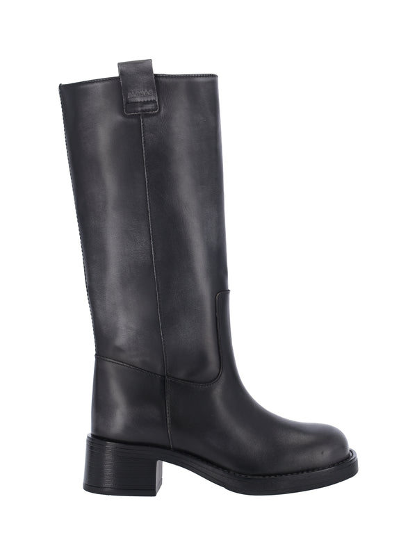 Alohas Upper: 100% Cow Leather boot in black