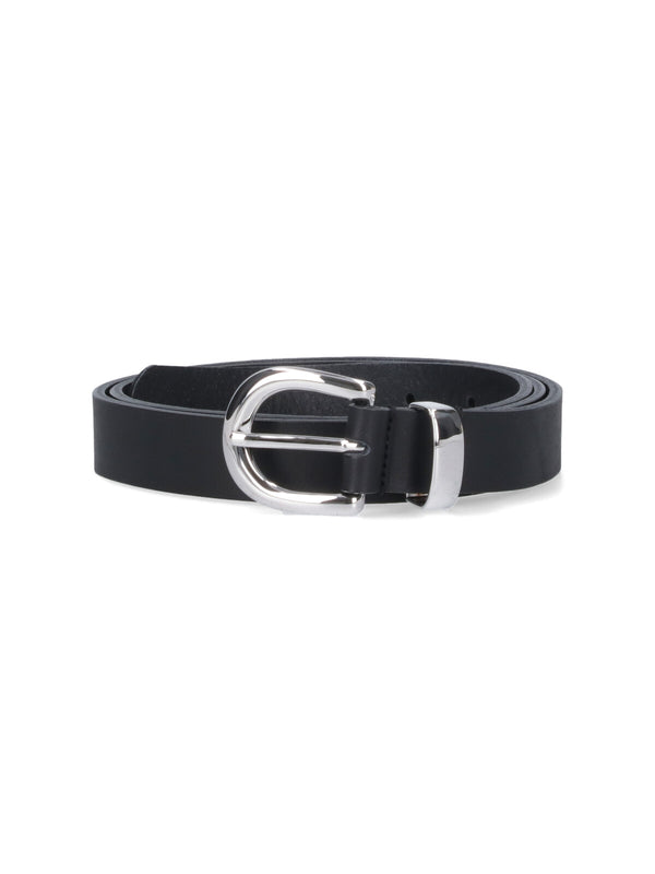 Sunflower 100% leather belt in black