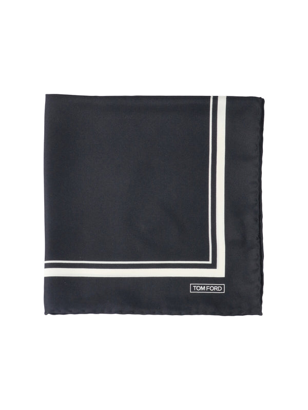 Tom Ford 100% Silk Mulberry scarf in black