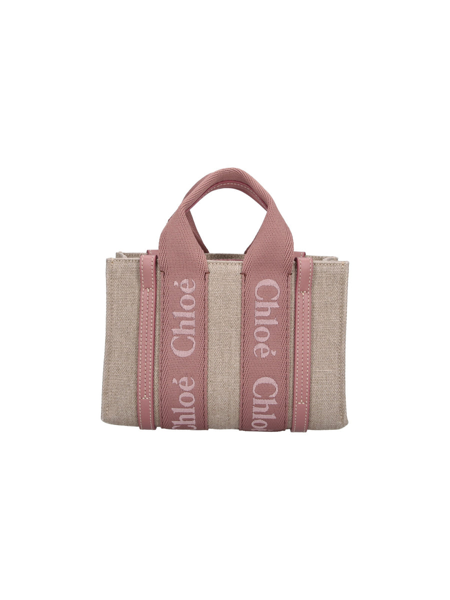 Chloè 100% Linen tote bag in beige