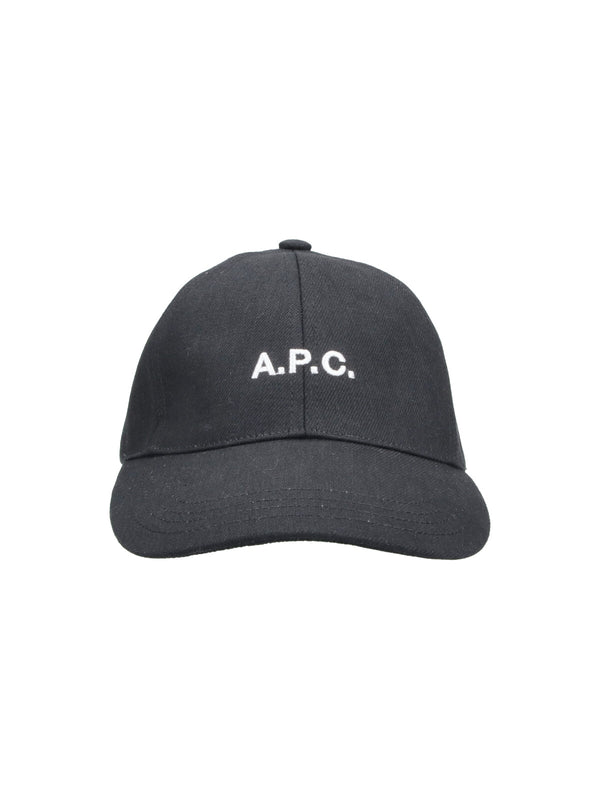 A.P.C. COZZS 98% Cotton baseball cap in black