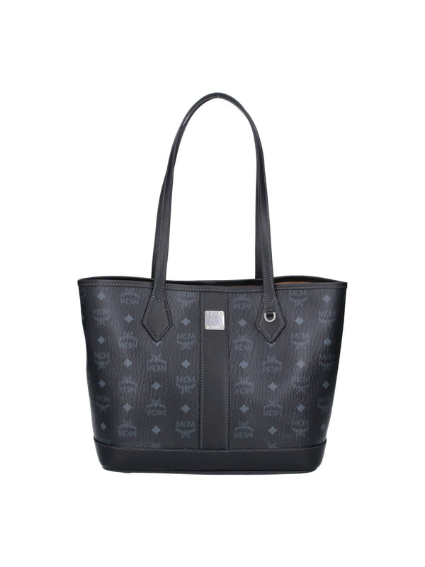 MCM 65% Polyurethane tote bag in black